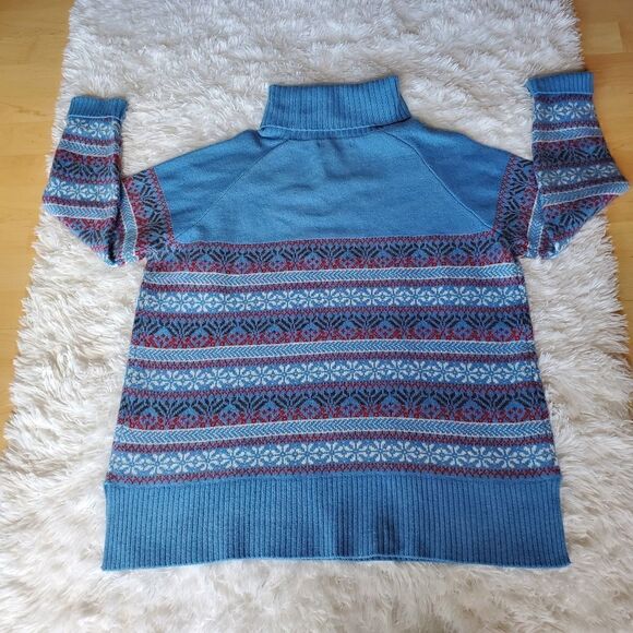 Woollovers 100% Merino Wool Christmas Knit Jumpers Sweater Size Large Cottage - Picture 7 of 8